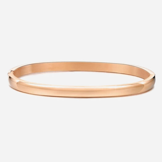 Bracelet jonc rose-doré classique pour enfant