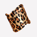 Bracelet manchette léopard