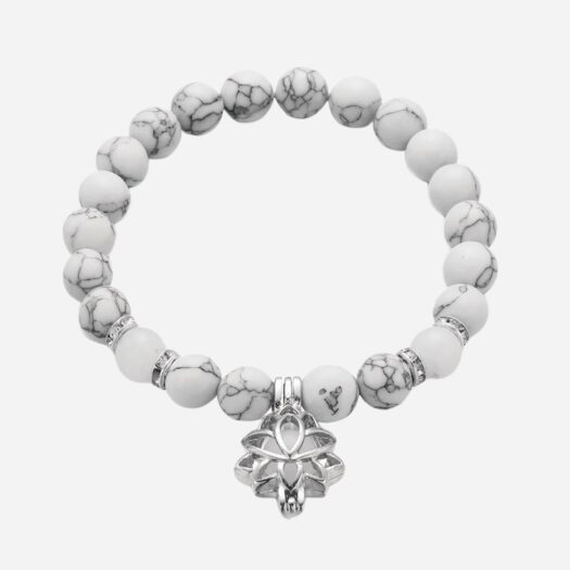 Bracelet porte-bonheur fluorescent fleur de lotus