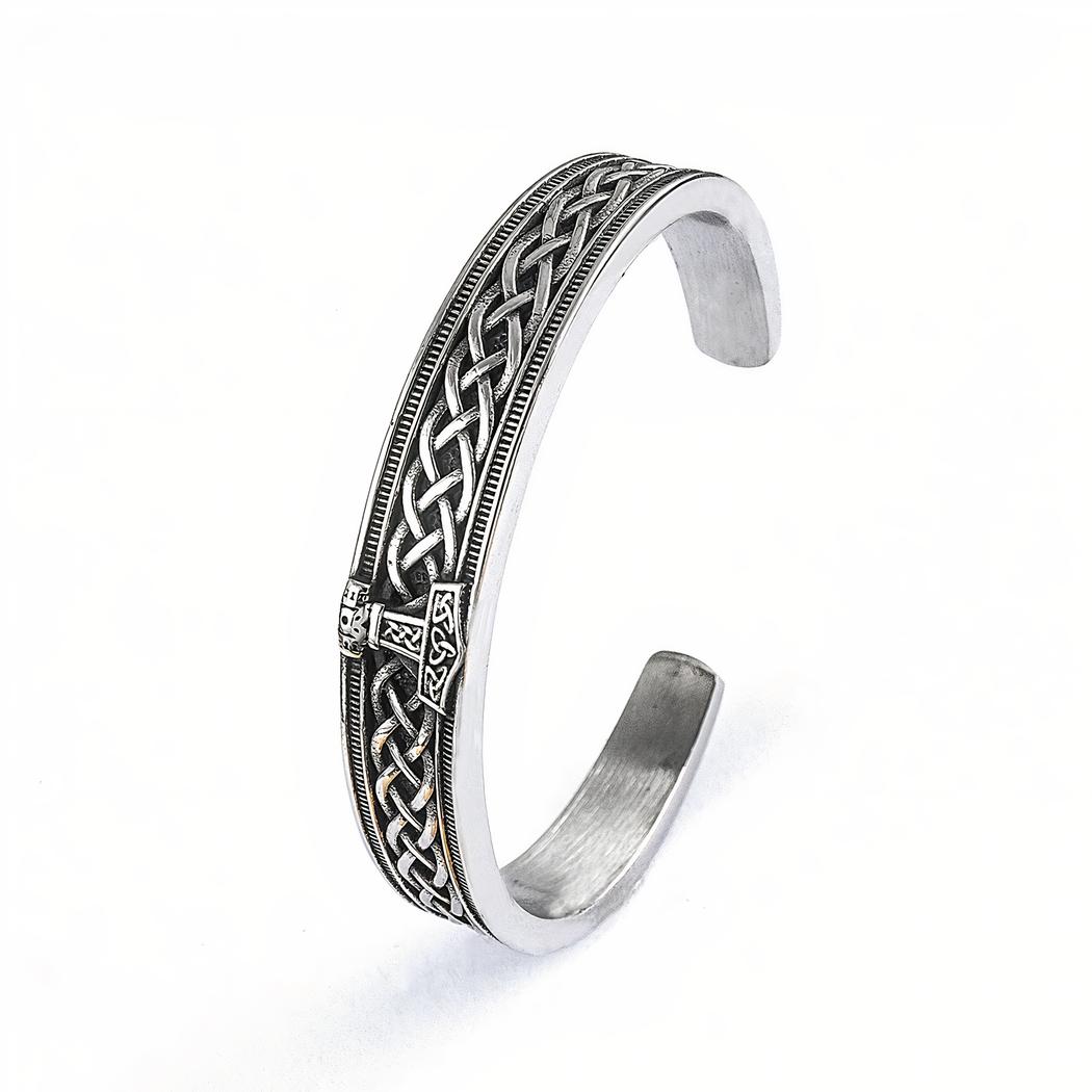 Bracelet viking orné d'un fil torsadé pour homme