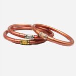 Lot de trois bracelets tibétains marron