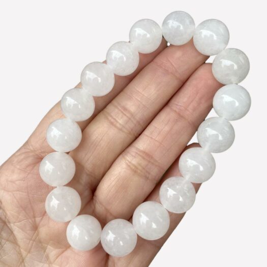 Bracelet blanc pierre blanche jaspe