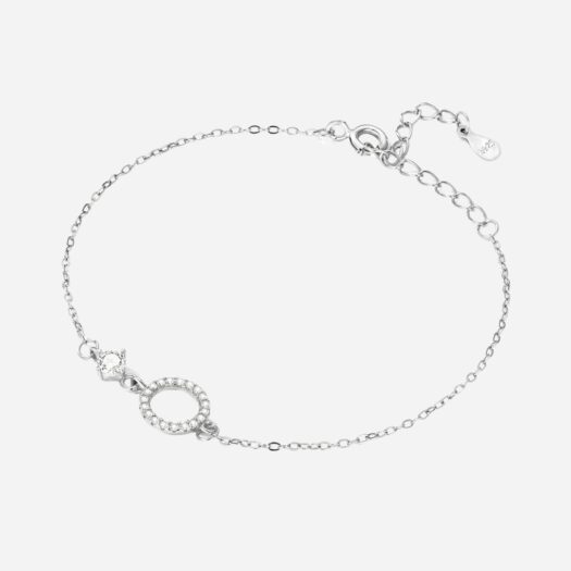Bracelet en argent style épuré et féminin